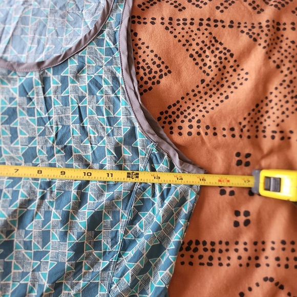 Toad & Co Sunkissed Maxi Dress Geometric Teal Small - Picture 14 of 16